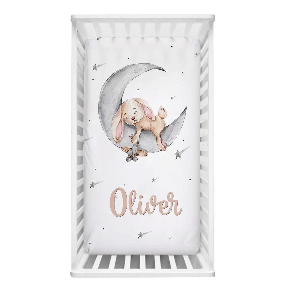 Custom Bunny Crib Bedding