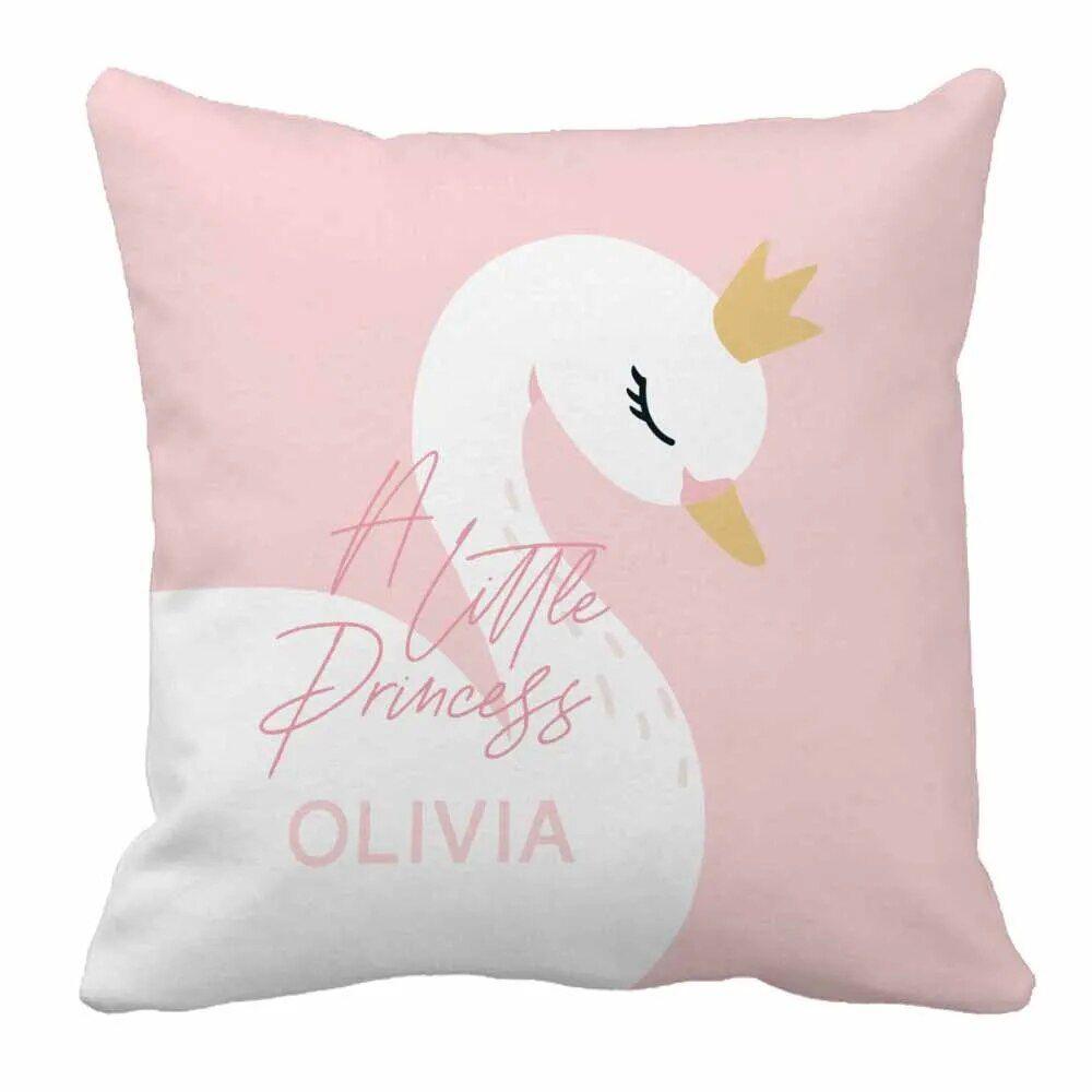 Custom Swan Crib Bedding