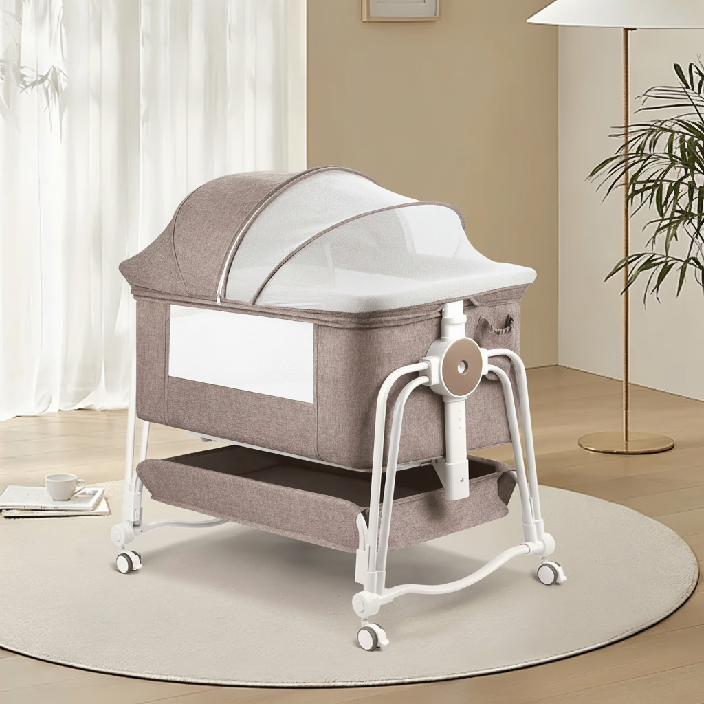 Baby 4 In 1 Bedside Sleeper Bassinet With Wheels