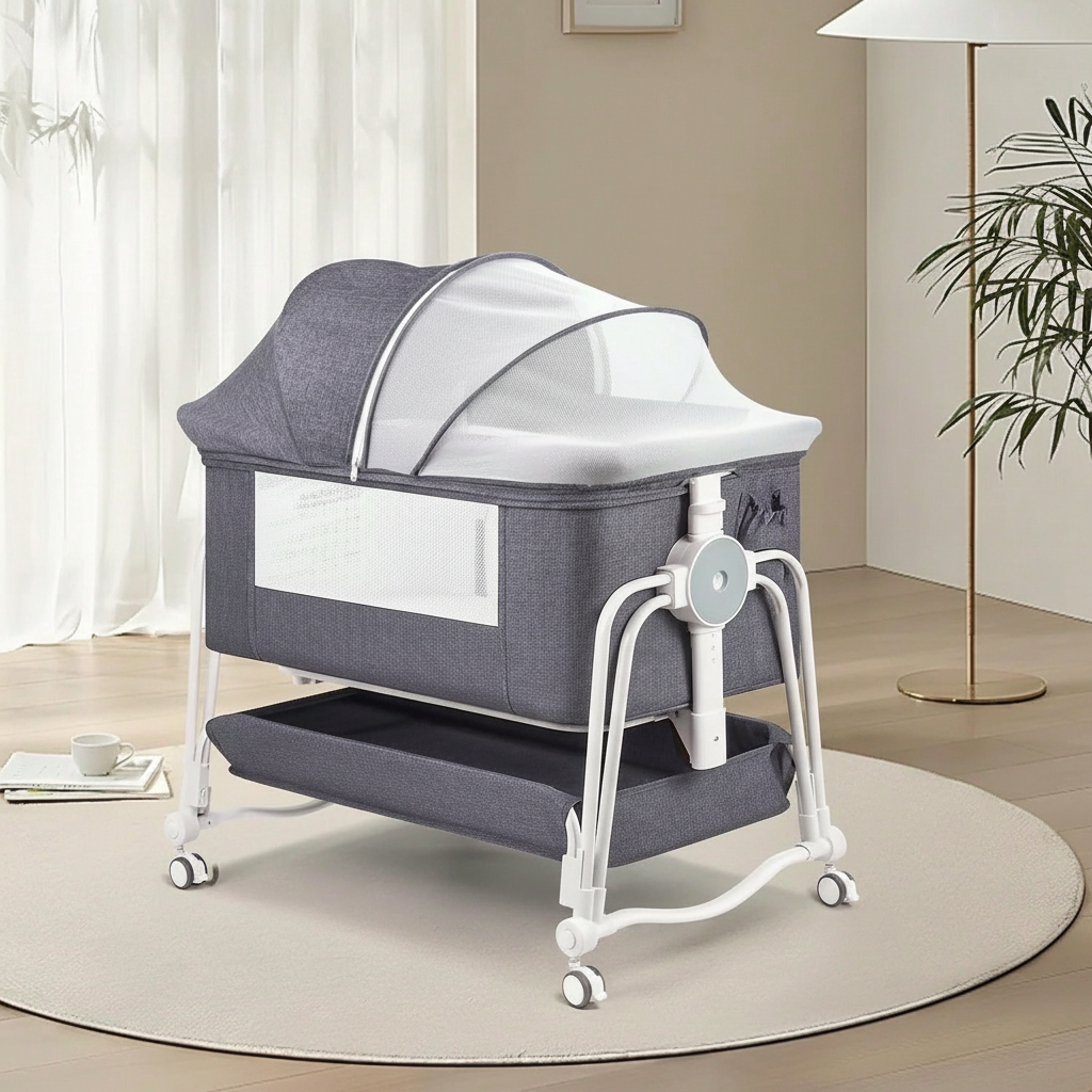 Baby 4 In 1 Bedside Sleeper Bassinet With Wheels