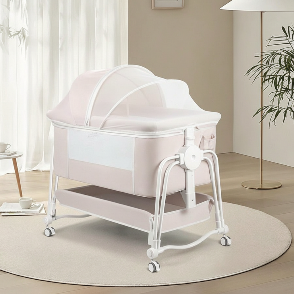 Baby 4 In 1 Bedside Sleeper Bassinet With Wheels