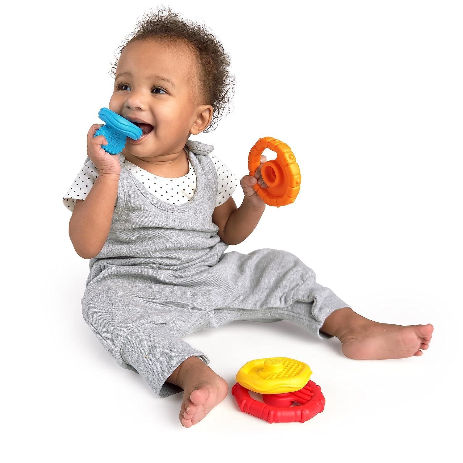 Teething Rattle Cooling Toy Multi Sensory Relief