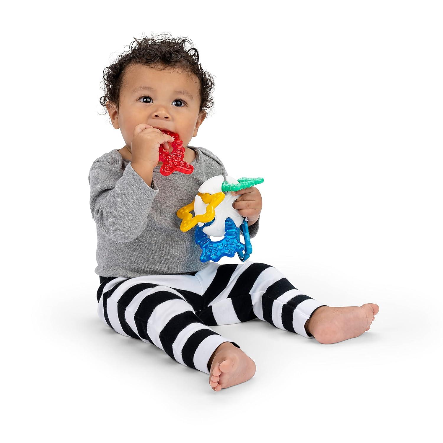 Teething Rattle Cooling Toy Multi Sensory Relief