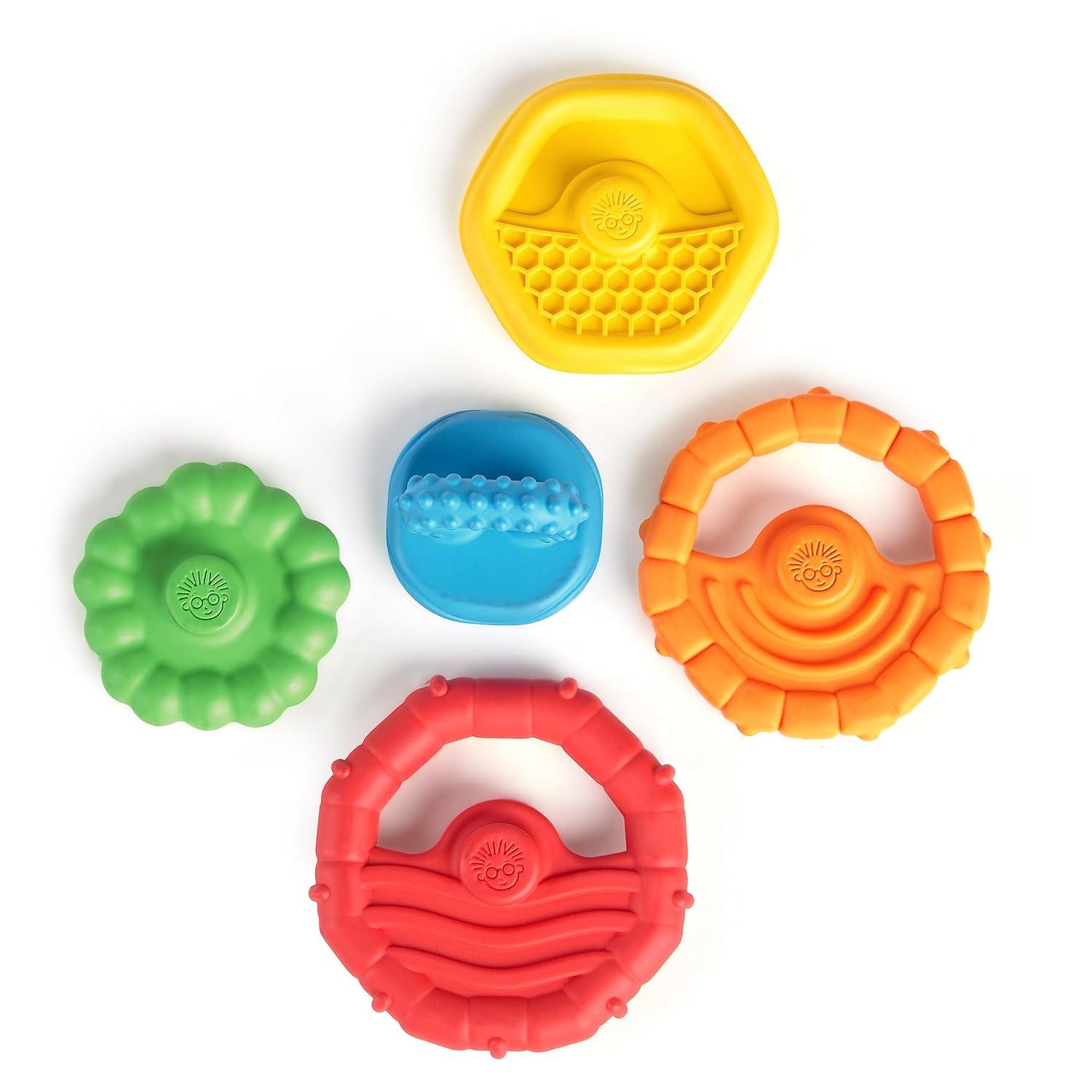 Teething Rattle Cooling Toy Multi Sensory Relief