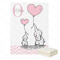Elephant Balloon Name Blanket