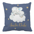 Custom Name Elephant Moon Star Bedding