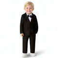 Boys Two Piece Gentleman Suit With Bow Tie And Trousers