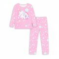 Girls Unicorn Print Long Sleeve Pajama Set