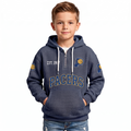 Indiana Pacers EST 1967 Kids Baseball Fan Printed Waffle Quarter Zip Hoodie