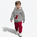 Baby Dinosaur Cartoon Print Outfit Set For Spring And Autumn