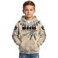 Las Vegas Raiders Heritage Zip Kids Hoodie
