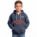 New York Mets EST 1962 Kids Baseball Fan Printed Waffle Quarter Zip Hoodie
