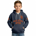 San Diego Padres EST 1969 Kids Baseball Fan Printed Waffle Quarter Zip Hoodie