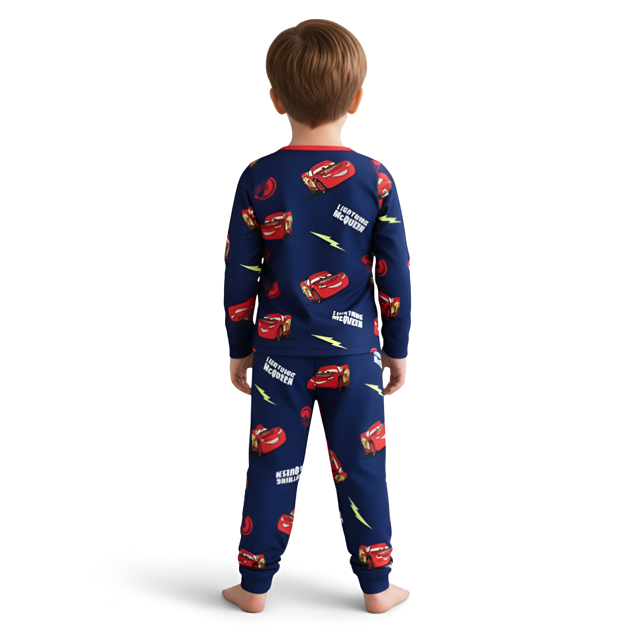 Kids Animated Racing Themed Pajama Outfit