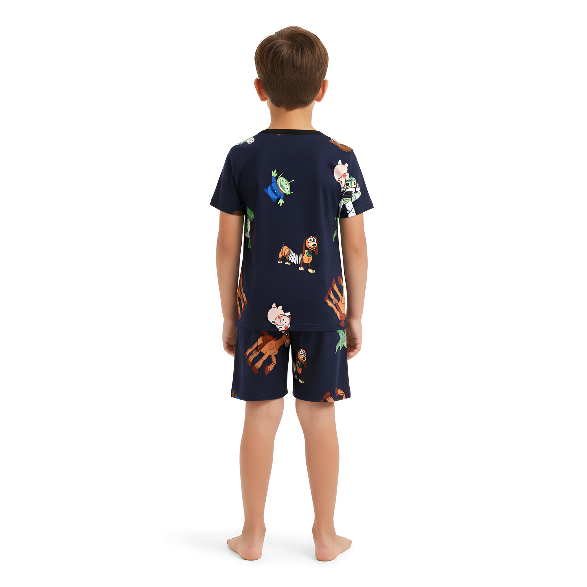 Boys Toy Story Character Print Short Sleeve Pajama Set
