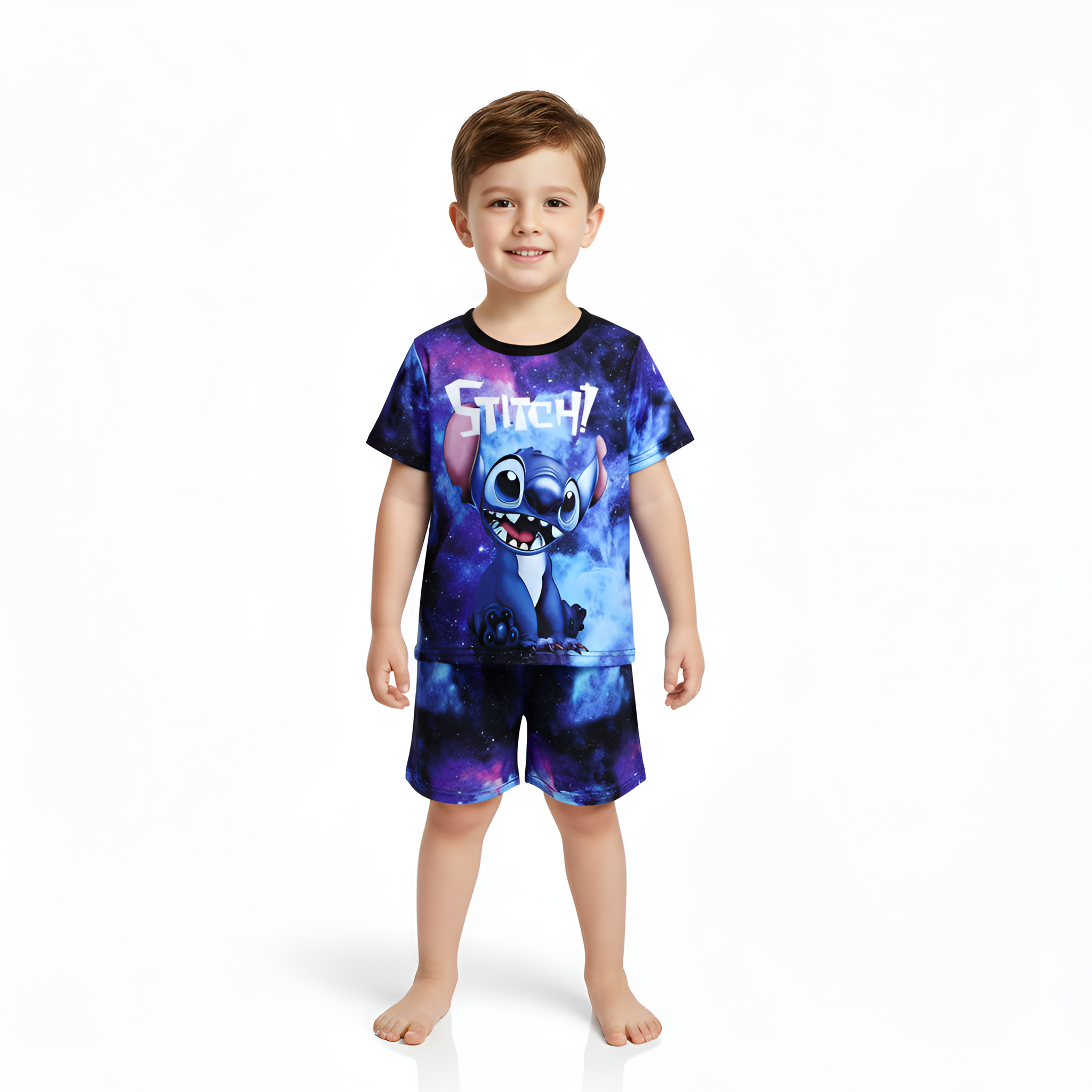 Stitch Character Print Kids Pajama Set