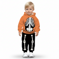 Kids Halloween Themed Printed Hoodie And Pant Set