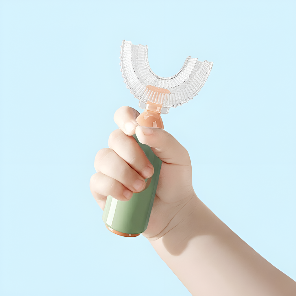 Kids U Shaped Silicone Soft Bristle Manual Cleaning Brush