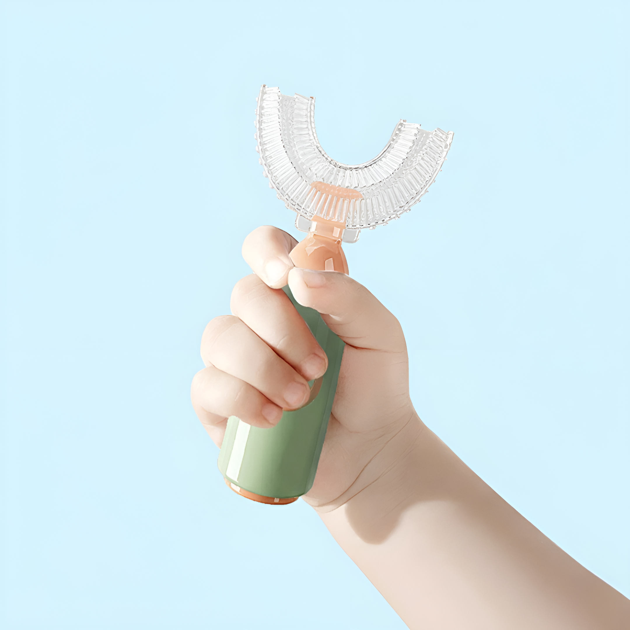 Kids U Shaped Silicone Soft Bristle Manual Cleaning Brush