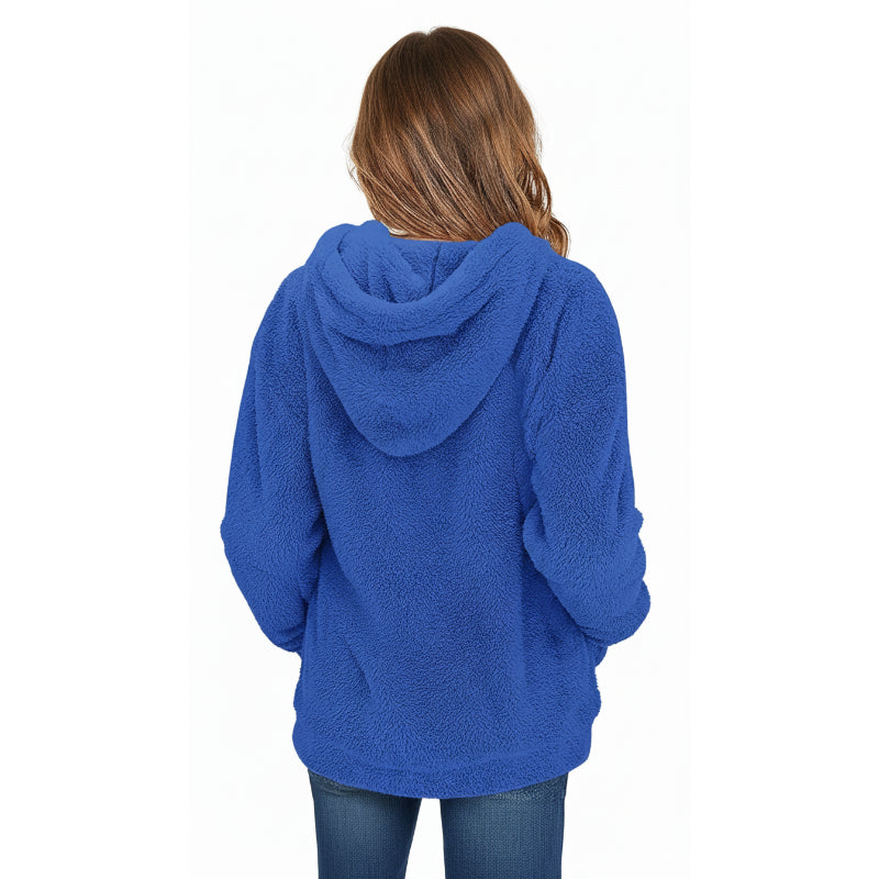 Girls Fuzzy Fleece Pullover Hoodie Sweatshirt