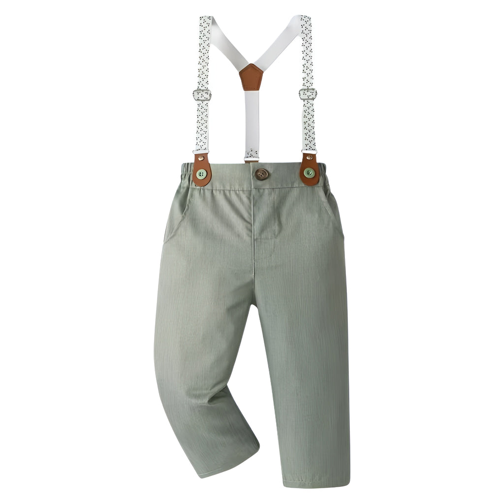 Boys Gentleman Party Suit With Bow Tie And Long Pants