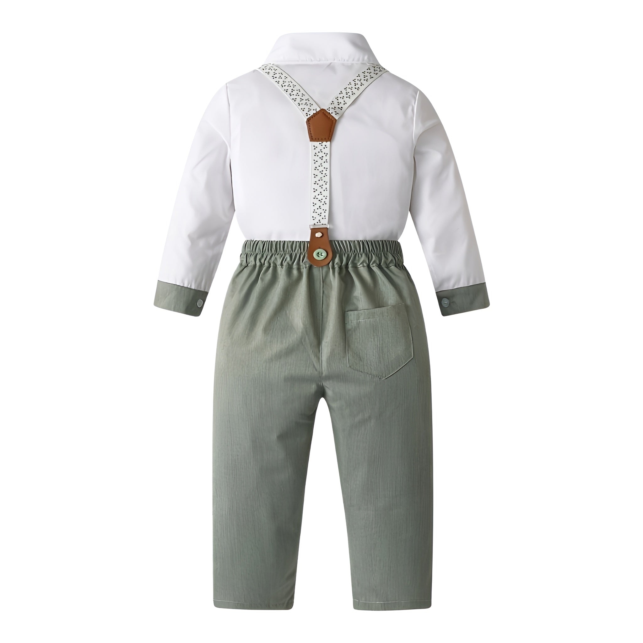 Boys Gentleman Party Suit With Bow Tie And Long Pants