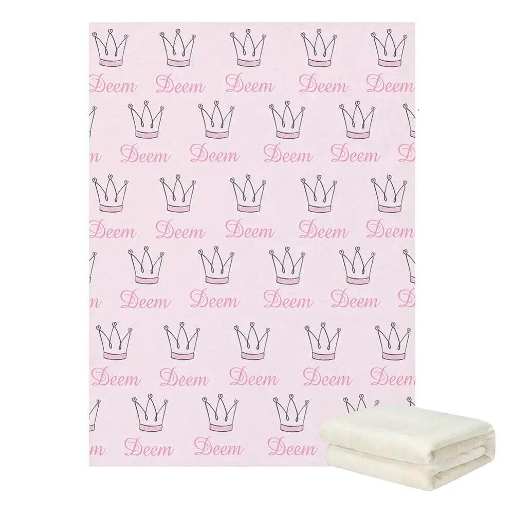 Graphic Name Blanket Personalized Baby Blanket with Bold Design