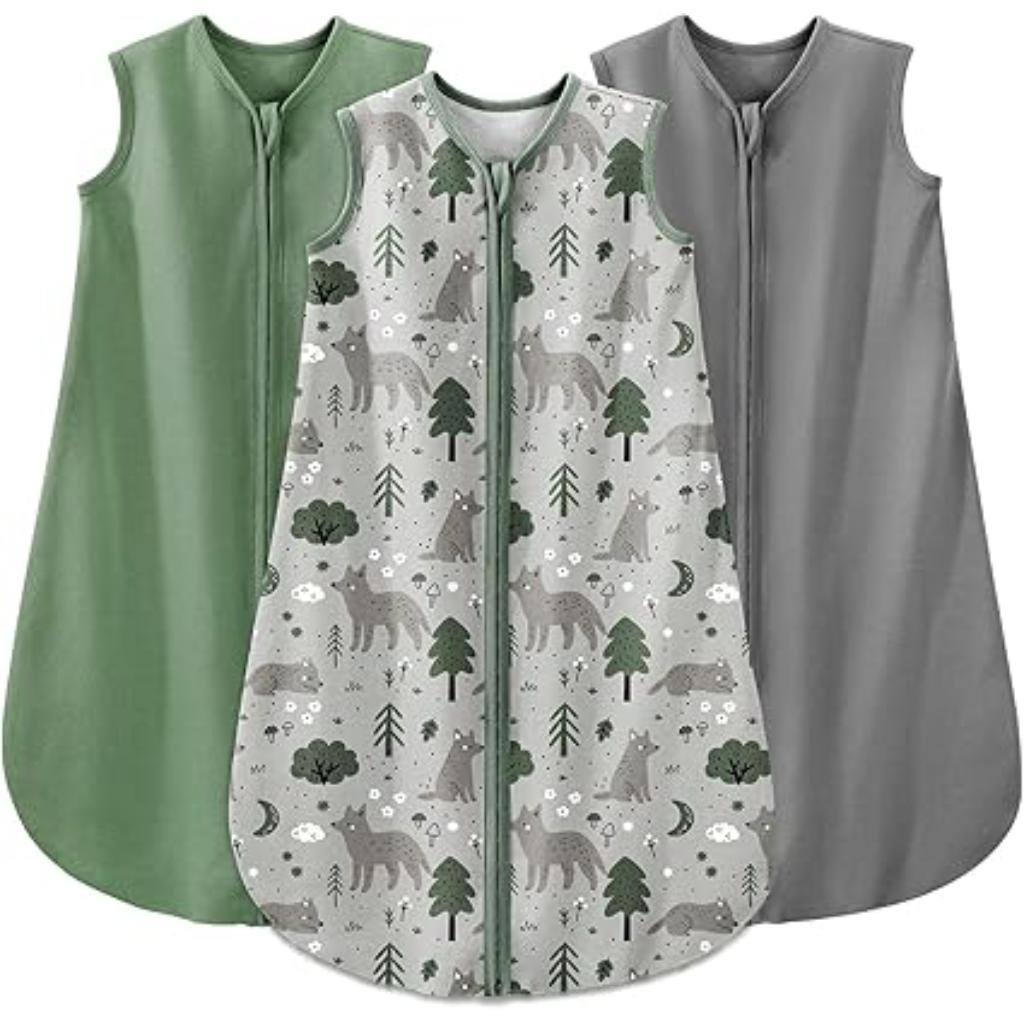 Sleeveless Baby Sleep Sacks Of 3 Pack 0.5 TOG