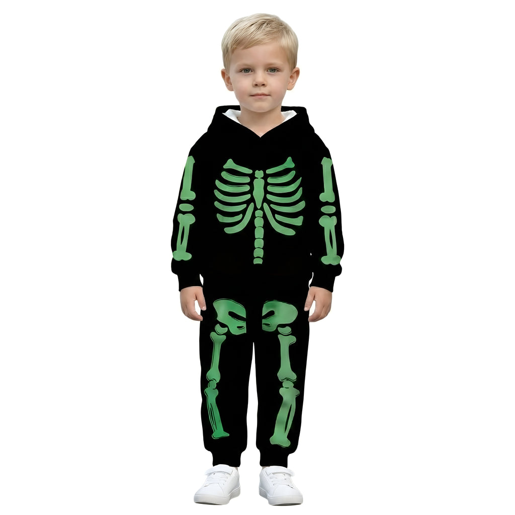 Boys Halloween Series Hooded Sweatshirt Set
