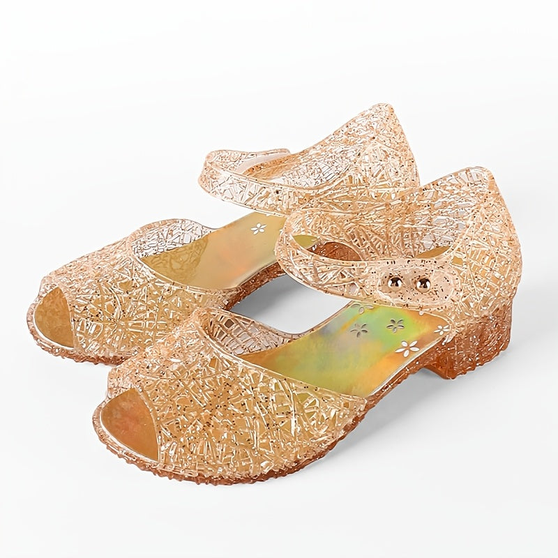 High Heels Sandal For Girls With Hook And Loop Closure