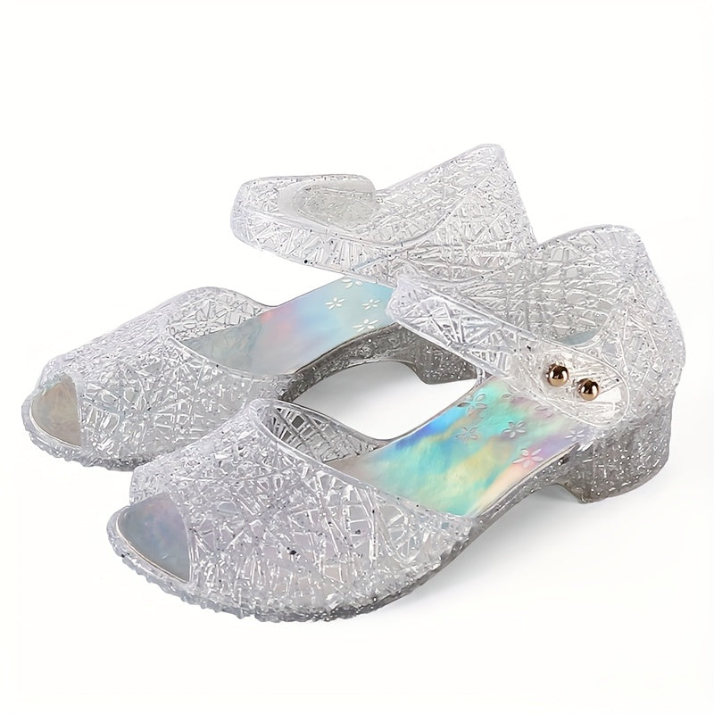 High Heels Sandal For Girls With Hook And Loop Closure