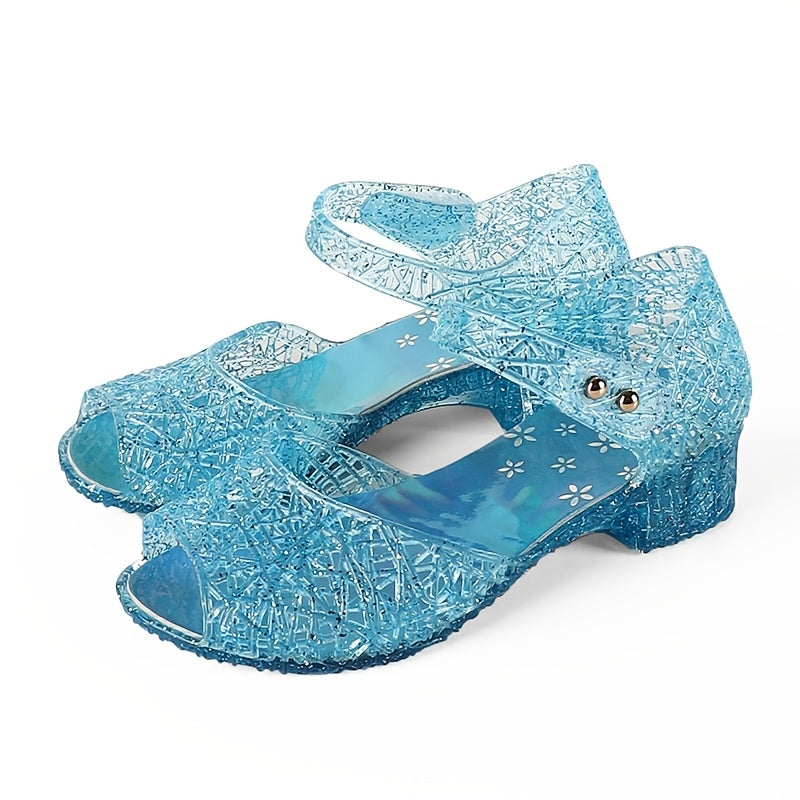 High Heels Sandal For Girls With Hook And Loop Closure