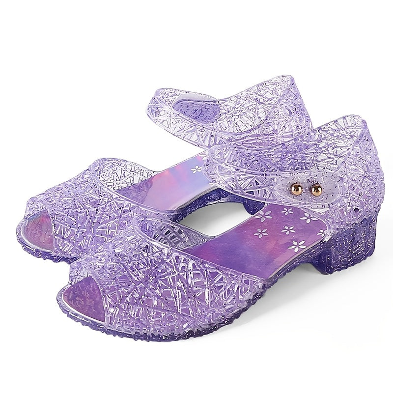 High Heels Sandal For Girls With Hook And Loop Closure
