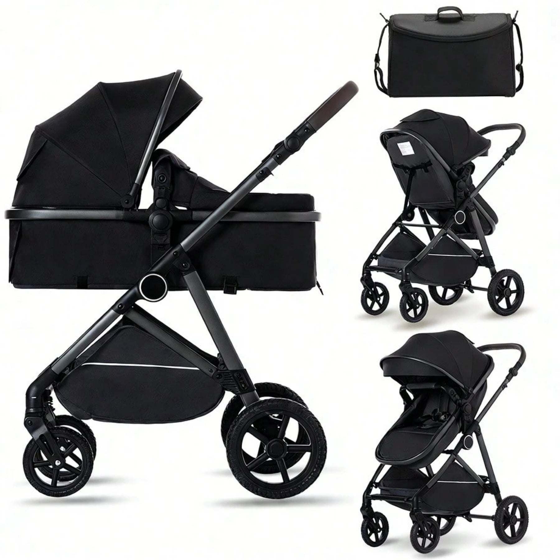 High View Infant Travel Stroller Reversible Seat for Bonding with Smooth Fold