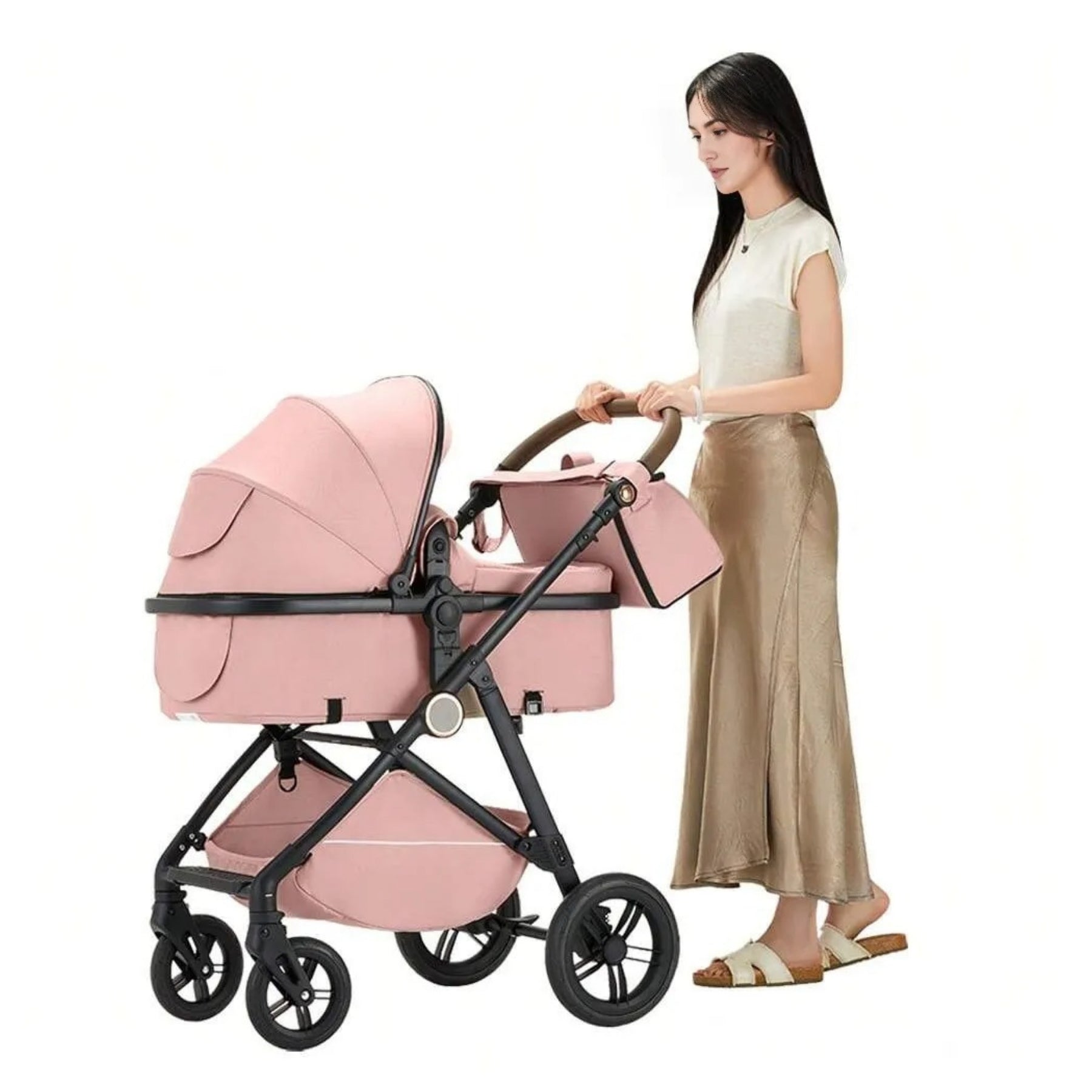 High View Infant Travel Stroller Reversible Seat for Bonding with Smooth Fold