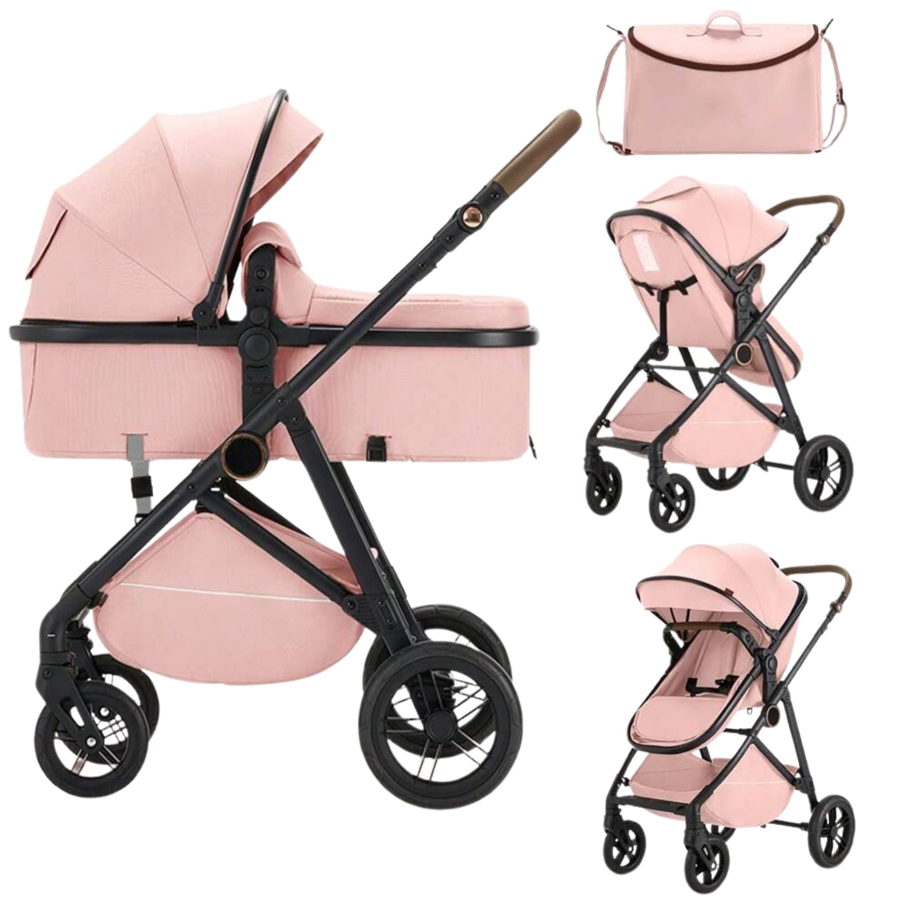 High View Infant Travel Stroller Reversible Seat for Bonding with Smooth Fold