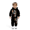 Wolf Graphic Hoodie With Matching Pants Set
