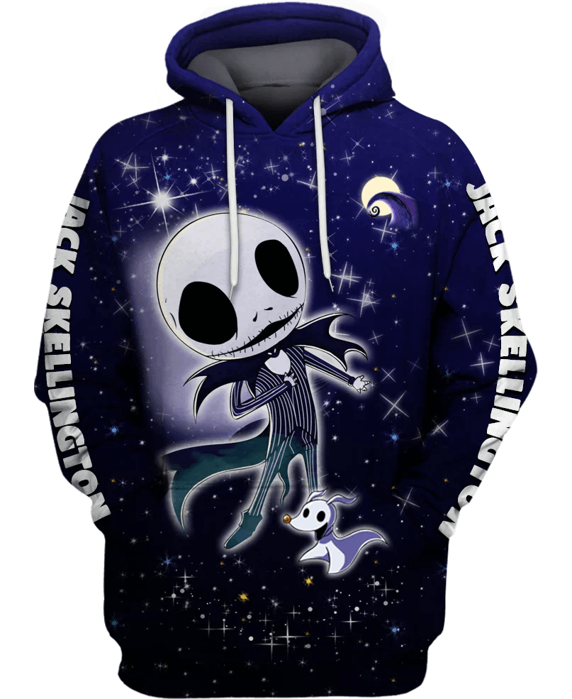 Jack Skellington Print Hoodie