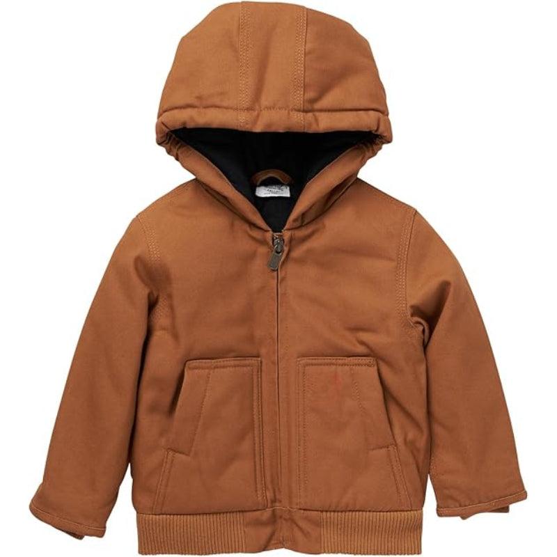 Insulated Canvas Hooded Jacket Comfortable and Warm Outerwear