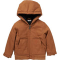 Insulated Canvas Hooded Jacket Comfortable and Warm Outerwear