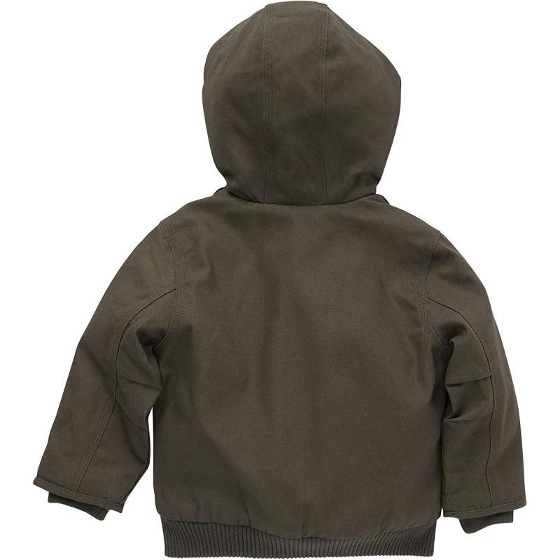 Insulated Canvas Hooded Jacket Comfortable and Warm Outerwear