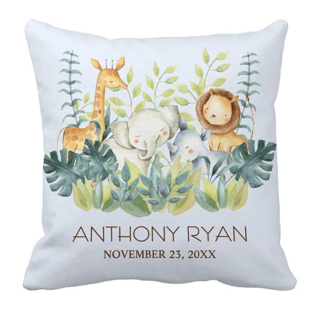 3 Piece Jungle Animals Bedding Set