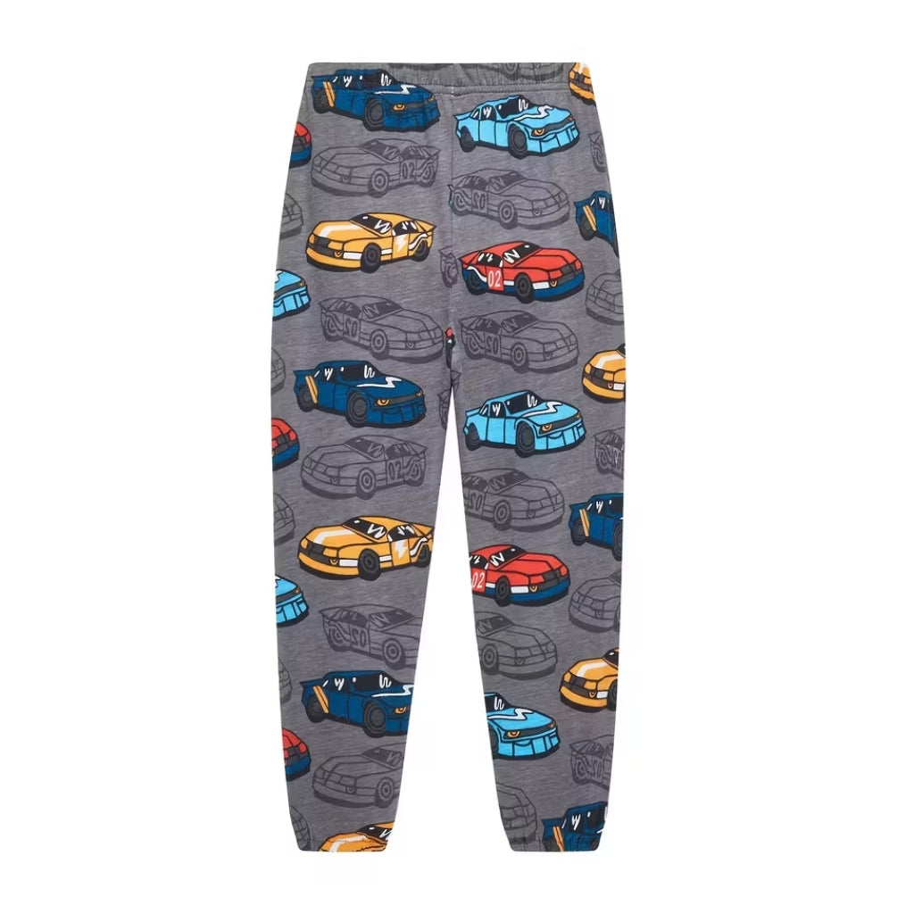 Long Sleeve Pajama Set With Car Design