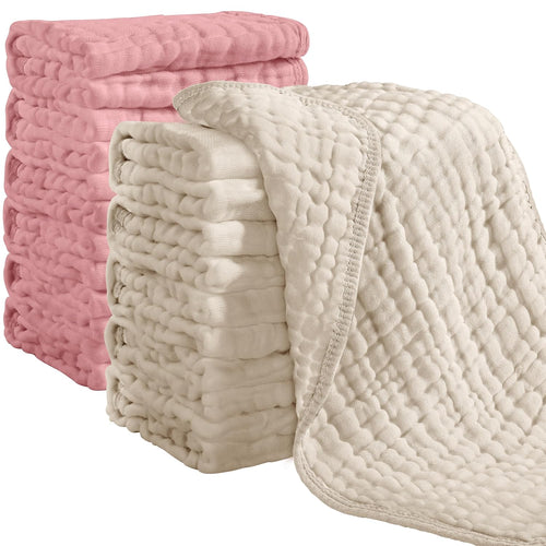 12PCS Muslin Cloths For Babies Daily Use Towels