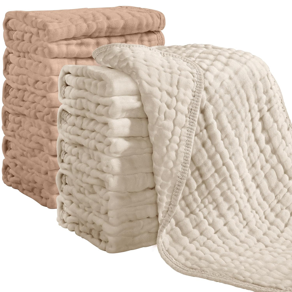 12PCS Muslin Cloths For Babies Daily Use Towels