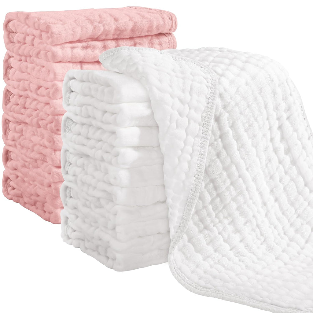 12PCS Muslin Cloths For Babies Daily Use Towels