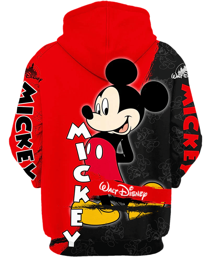 Mickey Mouse Print Hoodie