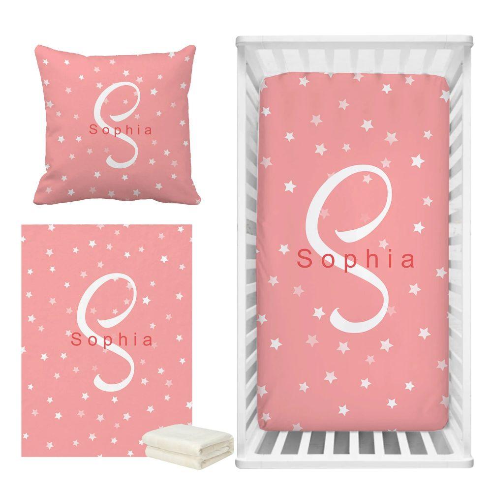 Personalized Star Crib Bedding