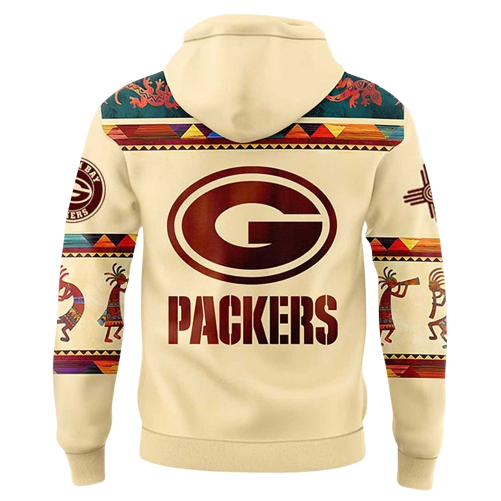 Green Bay Packers Football Themed Graphic Kids Hoodie