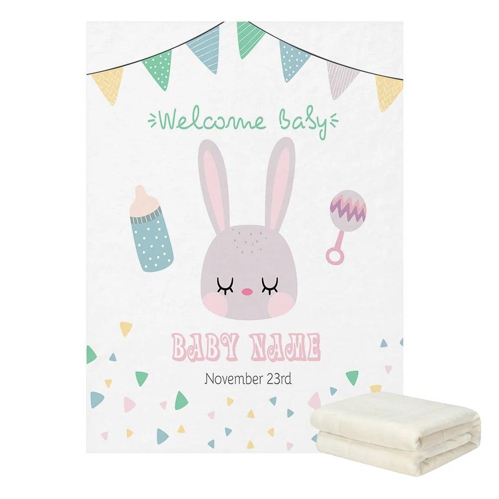 Personalized Animal Illustration Blanket